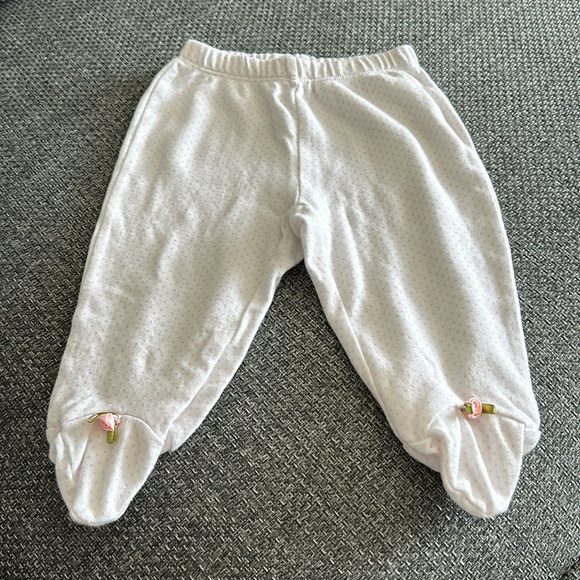 Baby Dumpling matching kimono set, size 0-3 months, white with pink dots - Picture 6 of 8